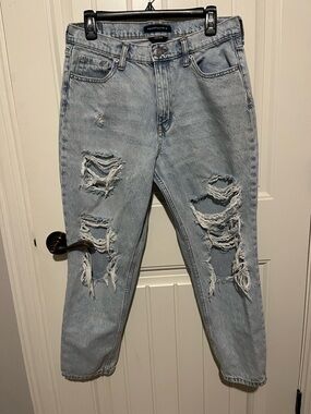 Aeropostale Light Blue Distressed Boyfriend Jeans